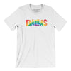 Dallas Texas Pride Men/Unisex T-Shirt-White-Allegiant Goods Co. Vintage Sports Apparel