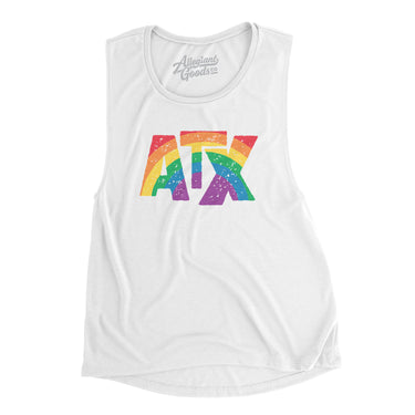 Austin Texas Pride Women's Flowey Scoopneck Muscle Tank-Allegiant Goods Co. Vintage Sports Apparel