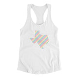 Texas Pride State Women's Racerback Tank-Allegiant Goods Co. Vintage Sports Apparel