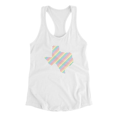 Texas Pride State Women's Racerback Tank-Allegiant Goods Co. Vintage Sports Apparel