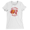 New Jersey Rockets Soccer Women's T-Shirt-White-Allegiant Goods Co. Vintage Sports Apparel