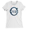 Chicago Feds Baseball Women's T-Shirt-White-Allegiant Goods Co. Vintage Sports Apparel