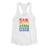 San Francisco California Pride Women's Racerback Tank-Allegiant Goods Co. Vintage Sports Apparel