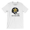 New York Stars Football Men/Unisex T-Shirt-White-Allegiant Goods Co. Vintage Sports Apparel