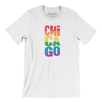 Chicago Illinois Pride Men/Unisex T-Shirt-White-Allegiant Goods Co. Vintage Sports Apparel