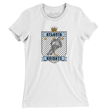 Atlanta Knights Hockey Women's T-Shirt-Allegiant Goods Co. Vintage Sports Apparel