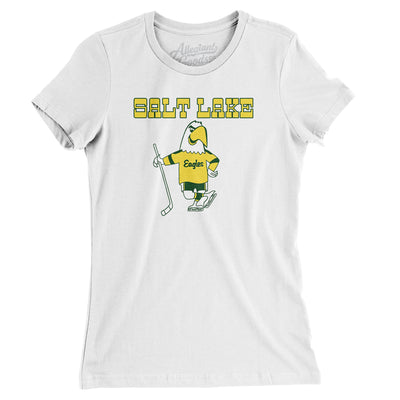 Salt Lake Golden Eagles Hockey Women's T-Shirt-White-Allegiant Goods Co. Vintage Sports Apparel
