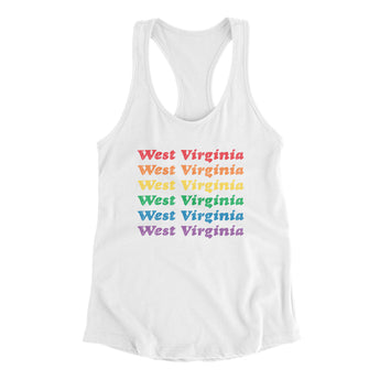 West Virginia Pride Women's Racerback Tank-Allegiant Goods Co. Vintage Sports Apparel