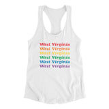 West Virginia Pride Women's Racerback Tank-Allegiant Goods Co. Vintage Sports Apparel