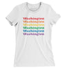Washington Pride Women's T-Shirt-White-Allegiant Goods Co. Vintage Sports Apparel