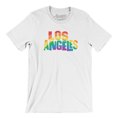 Los Angeles California Pride Men/Unisex T-Shirt-White-Allegiant Goods Co. Vintage Sports Apparel