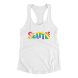 Seattle Washington Pride Women's Racerback Tank-Allegiant Goods Co. Vintage Sports Apparel