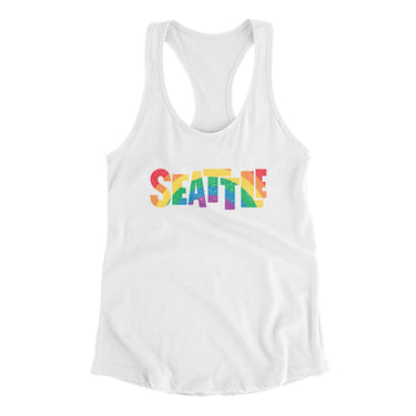 Seattle Washington Pride Women's Racerback Tank-Allegiant Goods Co. Vintage Sports Apparel