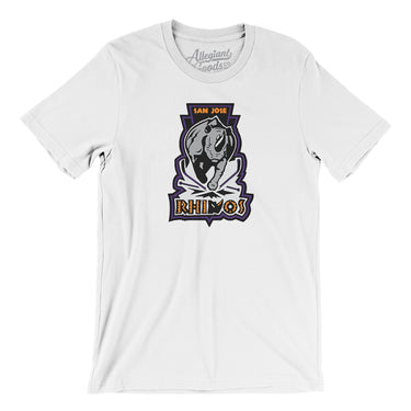 San Jose Rhinos Roller Hockey Men/Unisex T-Shirt-Allegiant Goods Co. Vintage Sports Apparel