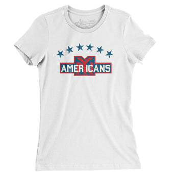 New York Americans Hockey Women's T-Shirt-Allegiant Goods Co. Vintage Sports Apparel