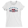 New York Americans Hockey Women's T-Shirt-White-Allegiant Goods Co. Vintage Sports Apparel