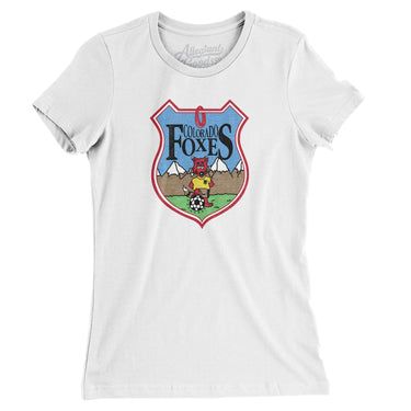 Colorado Foxes Soccer Women's T-Shirt-Allegiant Goods Co. Vintage Sports Apparel