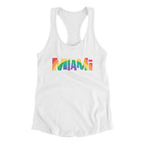 Miami Florida Pride Women's Racerback Tank-Allegiant Goods Co. Vintage Sports Apparel
