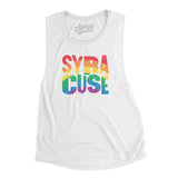 Syracuse New York Pride Women's Flowey Scoopneck Muscle Tank-Allegiant Goods Co. Vintage Sports Apparel