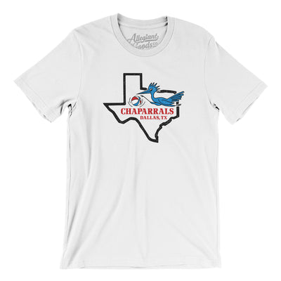 Dallas Chaparrals Basketball Men/Unisex T-Shirt-White-Allegiant Goods Co. Vintage Sports Apparel