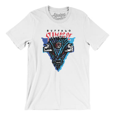 Buffalo Stampede Roller Hockey Men/Unisex T-Shirt-Allegiant Goods Co. Vintage Sports Apparel