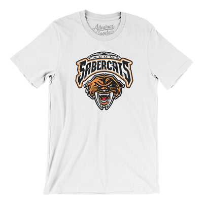 Tacoma Sabercats Hockey Men/Unisex T-Shirt-White-Allegiant Goods Co. Vintage Sports Apparel