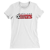 Maryland Bays Soccer Women's T-Shirt-White-Allegiant Goods Co. Vintage Sports Apparel