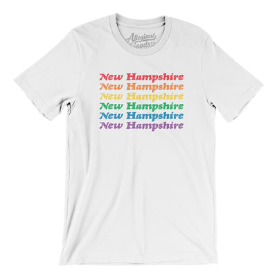 New Hampshire Pride Men/Unisex T-Shirt-White-Allegiant Goods Co. Vintage Sports Apparel