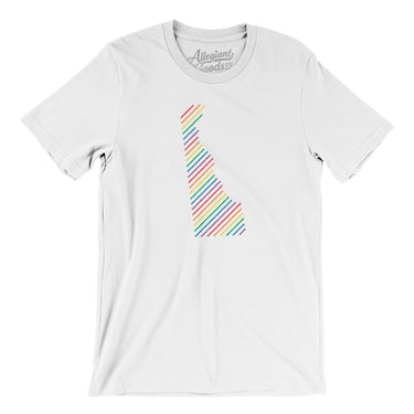 Delaware Pride State Men/Unisex T-Shirt-Allegiant Goods Co. Vintage Sports Apparel