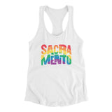 Sacramento California Pride Women's Racerback Tank-Allegiant Goods Co. Vintage Sports Apparel