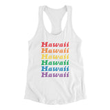 Hawaii Pride Women's Racerback Tank-Allegiant Goods Co. Vintage Sports Apparel