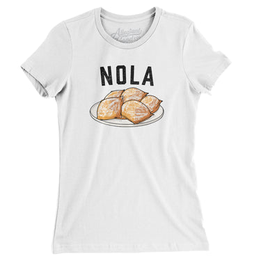 New Orleans Beignets Women's T-Shirt-White-Allegiant Goods Co. Vintage Sports Apparel