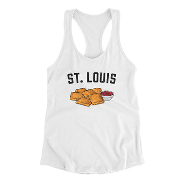St. Louis Toasted Ravioli Women's Racerback Tank-Allegiant Goods Co. Vintage Sports Apparel