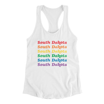 South Dakota Pride Women's Racerback Tank-Allegiant Goods Co. Vintage Sports Apparel