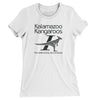Kalamazoo Kangaroos Soccer Women's T-Shirt-White-Allegiant Goods Co. Vintage Sports Apparel