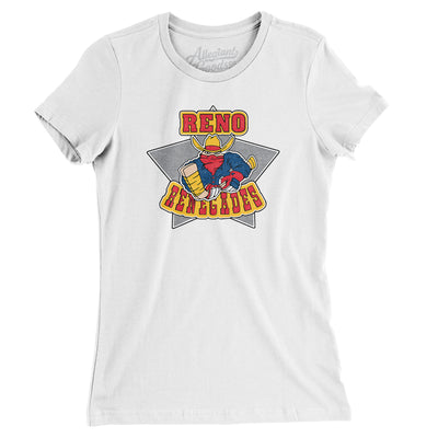 Reno Renegades Hockey Women's T-Shirt-White-Allegiant Goods Co. Vintage Sports Apparel