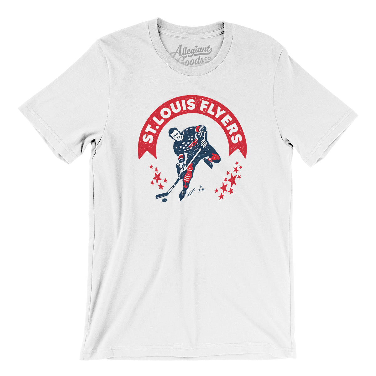 St. Louis Eagles Hockey T-Shirt | Allegiant Goods Co. Baby Blue / L