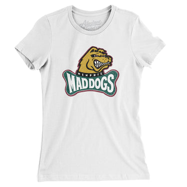 Memphis Mad Dogs Football Women's T-Shirt-Allegiant Goods Co. Vintage Sports Apparel