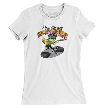 New Jersey Rockin' Rollers Roller Hockey Women's T-Shirt-Allegiant Goods Co. Vintage Sports Apparel