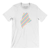 Maine Pride State Men/Unisex T-Shirt-White-Allegiant Goods Co. Vintage Sports Apparel