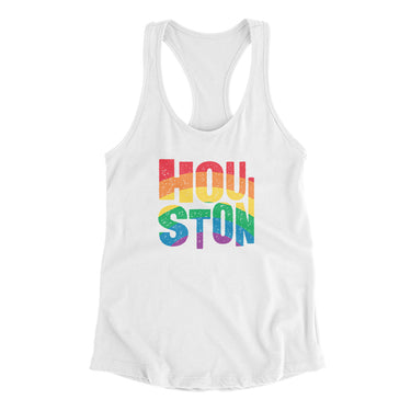 Houston Texas Pride Women's Racerback Tank-Allegiant Goods Co. Vintage Sports Apparel