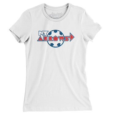 New York Arrows Soccer Women's T-Shirt-Allegiant Goods Co. Vintage Sports Apparel