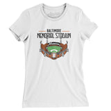 Baltimore Memorial Stadium Women's T-Shirt-Allegiant Goods Co. Vintage Sports Apparel