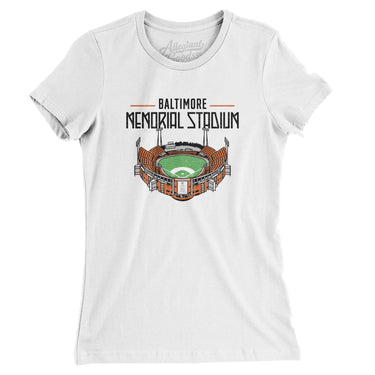 Baltimore Memorial Stadium Women's T-Shirt-Allegiant Goods Co. Vintage Sports Apparel