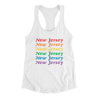 New Jersey Pride Women's Racerback Tank-Allegiant Goods Co. Vintage Sports Apparel