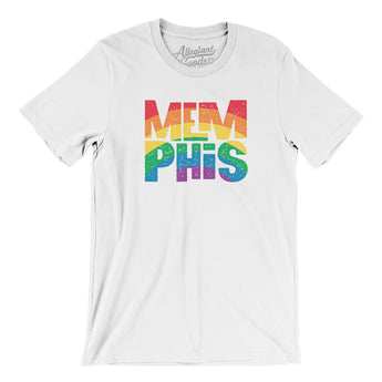 Memphis Tennessee Pride Men/Unisex T-Shirt-White-Allegiant Goods Co. Vintage Sports Apparel