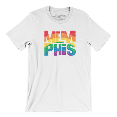 Memphis Tennessee Pride Men/Unisex T-Shirt-White-Allegiant Goods Co. Vintage Sports Apparel