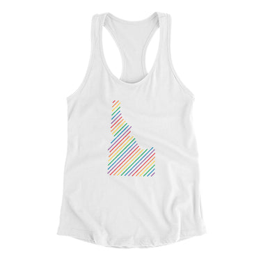 Idaho Pride State Women's Racerback Tank-Allegiant Goods Co. Vintage Sports Apparel