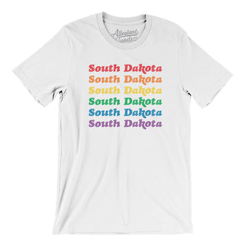 South Dakota Pride Men/Unisex T-Shirt-White-Allegiant Goods Co. Vintage Sports Apparel