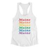 Maine Pride Women's Racerback Tank-Allegiant Goods Co. Vintage Sports Apparel